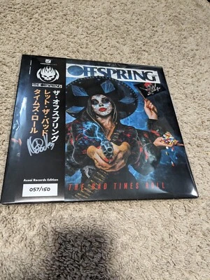 The Offspring Let The Bad Times Roll Assai Orange Vinyl LP x/150 Signed Noodles - Image 1 of 4