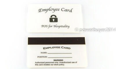 Employee Access Cards for POS with Magnetic Swipe (5 Cards Pack) - Image 1 of 4