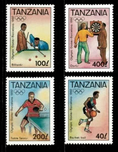 Tanzania 1992 - Barcelona Summer Olympics - Set of 4 Stamps - Scott 888-91 - MNH - Picture 1 of 1