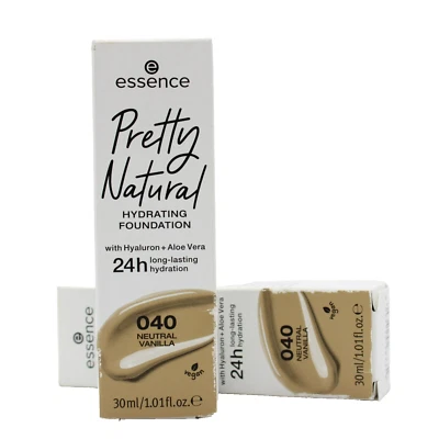 2x Essence Pretty Natural Hydrating Foundation 040 Neutral Vanilla 30ml  NEU OVP - Bild 1 von 2