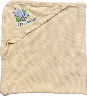 Manta con Capucha Carter's Vintage Tiny Little Bee Amarilla Bebé Térmica Infantil Foto 1 de 4