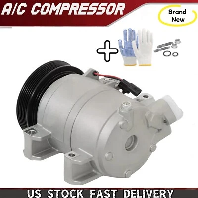 For 2008 2009 2010 2011-2013 Nissan Rogue 2.5L l4 A/C AC Compressor W/ Clutch - Imagem 1 de 4