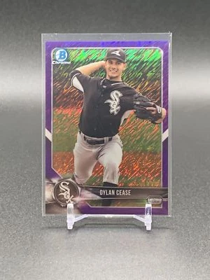 2018 Bowman Chrome Dylan Cease Purple Shimmer Refractor /655 | Chicago White Sox - Image 1 of 2