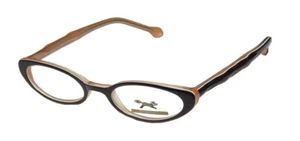 NUEVO MARCO DE GAFAS RETRO FOX LUCY PARA MUJER BORDE COMPLETO 46-18-140 MARRÓN PLÁSTICO - Imagen 1 de 8