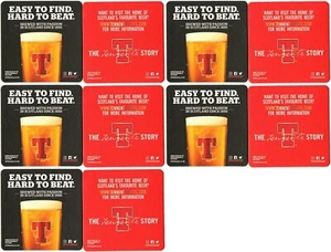 10 x NEU Tennent's Lager leicht zu finden schwer zu schlagen Biermatte/Untersetzer/Tennents - Bild 1 von 2