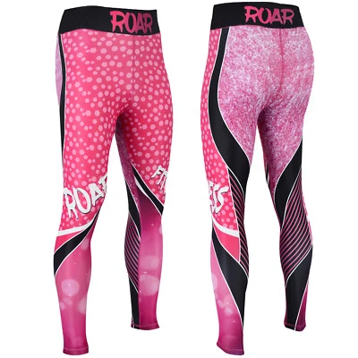 ROAR MMA Legging BJJ Athletic Spats Tights Compression Base Layer Sports Workout - Image 1 of 4