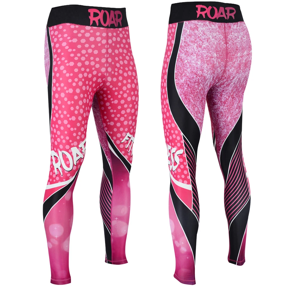 ROAR MMA Legging BJJ Athletic Spats Tights Compression Base Layer Sports Workout - Image 1 of 4