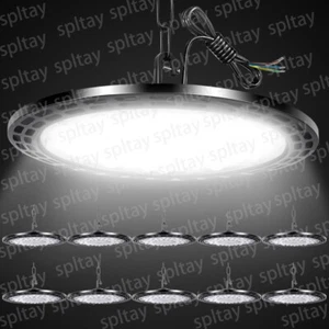 10x 500W UFO LED Hallenbeleuchtung Industrielampe High bay Hallenstrahler Lampe~ - Bild 1 von 21