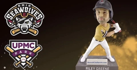 riley greene erie seawolves detriot tigers bobblehead. 8/20 sga giveaway Cover