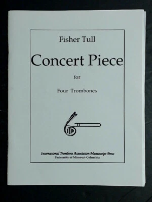 Fisher Tull Concert Piece  4 Trombones Intl Trombone Association  New-Old Stock - Image 1 of 2