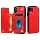 Stoßfest Wallet Kartenhalter Handyhülle für iPhone 6 6S 7 8 X XS 11 12 13 14 Pro
