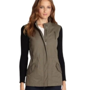 Splendid cotton twill knit military anorak jacket size S - Picture 1 of 8