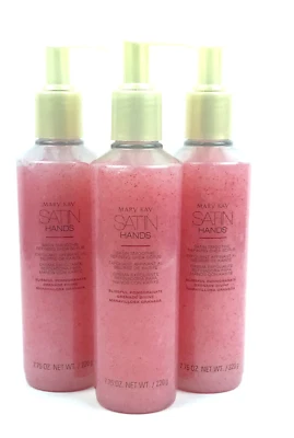 MARY KAY SATIN HANDS~BLISSFUL POMEGRANATE~SATIN SMOOTHIE SHEA SCRUB~LOT OF 3! - Image 1 of 3