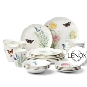 Lenox China BUTTERFLY MEADOW Servicio para Cuatro - Juego de 24 piezas Lenox Vajilla Nueva - Imagen 1 de 17