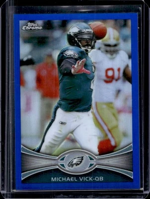 2012 Topps Chrome Michael Vick Blue Refractor #80/199 Eagles - Image 1 of 2