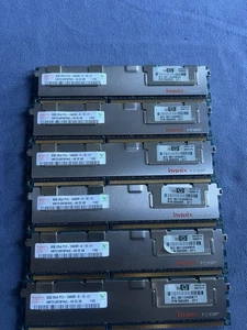 6x Bundle Hynix Korea 8gb 2Rx4 PC3-10600R-9-10-E1 - Picture 1 of 8