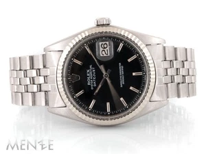 Rolex Datejust 1601 Vintage Edelstahl 36 mm Black Dial aus ca. 1970 Uhr (14541) - Bild 1 von 13