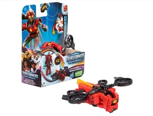 HASBRO TRANSFORMERS  EARTHSPARK TERRAN TWITCH ONE STEP FLIP  ACTION FIGURE NEW - Picture 1 of 7
