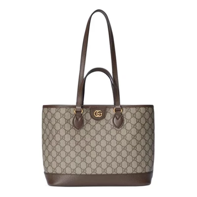 GUCCI Ophidia Small GG Supreme Tote Bag Brown Beige Dust Bag & Box VGC - Image 1 of 4