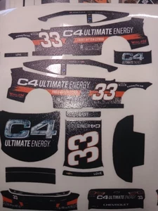 2025 Jesse Love C4 Energy Frost Bitten Citrus 1/64 Peel& Stick Decals - Bild 1 von 1