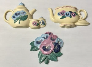 6 Home Vintage Interieur Küche Wandrelief Pfanne, Teekanne, Kaffeekanne & mehr - Bild 1 von 9