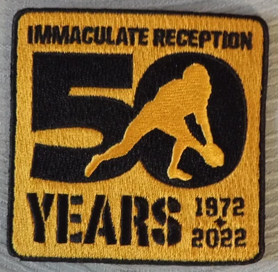 2022 PITTSBURGH 钢人队 IMMACULATE RECEPTION 周年统一补丁未使用 — 第 1/3 张图片