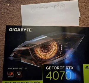 Carte graphique GIGABYTE GeForce RTX 4070 WINDFORCE 2X OC 12G, 2X WIND READ Desc. - Photo 1/1