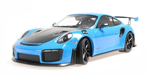 Minichamps 155068308 1/18 PORSCHE 911 991.2 GT2RS 2018 Blu Con Cerchi Neri