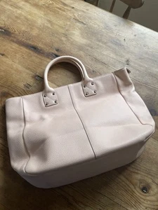Gap Pink Thick Leather Shopper Tote Bag - Picture 1 of 5