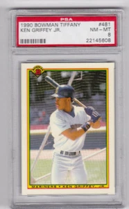1990 Bowman Tiffany Ken Griffey Jr. #481 PSA 8 NM-MT - Bild 1 von 1
