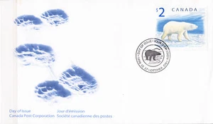 W CANADA 1690 FDC POLAR BEAR - Picture 1 of 1