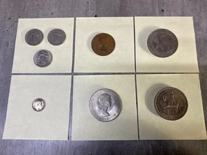 Vintage Old Coins British & French - Picture 1 of 13