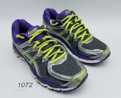 Asics Gel-Kayano 21 Women's Size 8 Running Shoes Gray Purple - Image 1 of 4