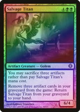 Salvage Titan FOIL Shards of Alara NM Artifact Black Rare MAGIC CARD ABUGames