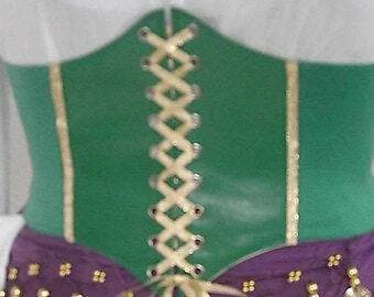Esmeralda Corsé Cinturón Disfraz Disney Juegos con disfraces Gitano Halloween Pirata Mujeres Verde Foto 1 de 4
