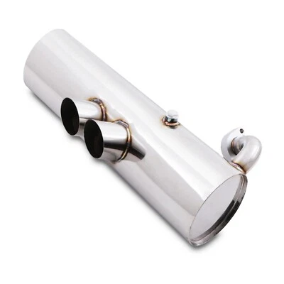 EDELSTAHL-DECAT-AUSPUFFGEHÄUSE IM BRABUS-STIL FÜR SMART FORTWO 0,6 0,7 1998–2007 - Bild 1 von 4