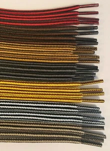 Work Boot Round Sneaker Shoelaces 27 36 45 54 63 72 inch shoe lace strings - Picture 1 of 9