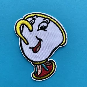DISNEY CHIP TASSE SCHÖNHEIT BEAST CHARAKTER BESTICKT APPLIKATION AUFNÄHEN AUFBÜGELN - Bild 1 von 1