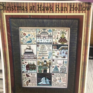 "Nuovo grafico a punti croce campionamenti casa carrozza ""Natale a Hawk Run Hollow""" - Foto 1 di 2
