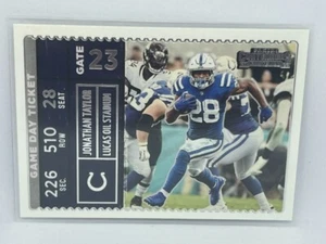 Jonathan Taylor Spiel Tageskarte 2022 Panini Contenders Fußball Nr. GDT-JTA - Bild 1 von 2