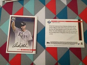 Austin Meadows #47 rays RC base 2018 TOPPS ON-DEMAND ROOKIE YEAR IN REVIEW - Bild 1 von 1