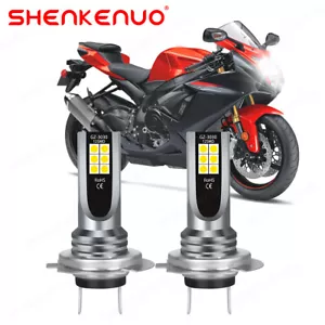 2X H7 LED Headlight Bulbs 6000K For Suzuki GSXR 1000 750 600 Hayabusa Hi/Lo Beam - Picture 1 of 12