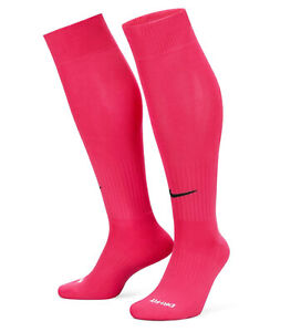 Nike Football Socks Academy Knee High Vivid Pink Dri- Fit Mens New Genuine