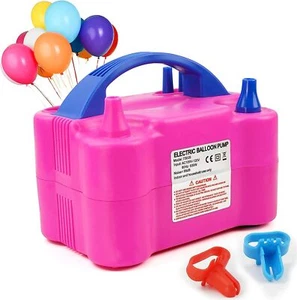 Electric Air Balloon Pump, Portable Dual Nozzle Electric Balloon Inflator 110V - Picture 1 of 9