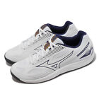 Mizuno Cyclone Speed 4 White Navy Men Unisex Volleyball Sports Shoes V1GA2380-43