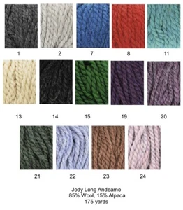 Andeamo Yarn from Jody Long: 14 Colors - Picture 1 of 20