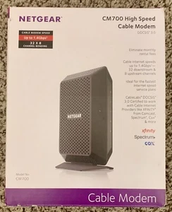 Netgear CM700 High Speed Cable Modem DOCSIS 3.0, Up to 1.4 Gbps - Picture 1 of 6