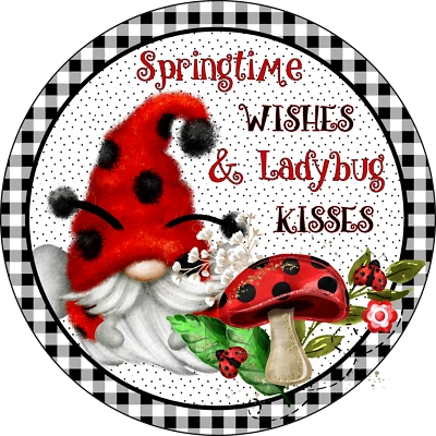 KNOMES LADY BUGS DESIGN  Metal Sign (READ DESCRIPTION) - Image 1 of 3