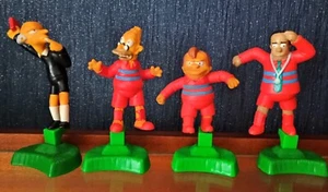 The Simpsons Football Soccer Figures x4 Burger King 2002 Mr Burns Dr Hibbert Etc - Picture 1 of 4