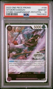 PSA 10 - Hitokiri Kamazo OP01-108 Store Championship Participation Pack Alt - Picture 1 of 2